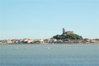 Aude tourisme Gruissan tour Barberousse flamands roses